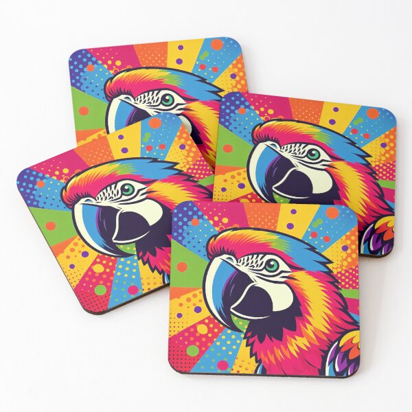 Item preview, Colorful Parrot Pop Art Style designed and sold by artofuniverse.