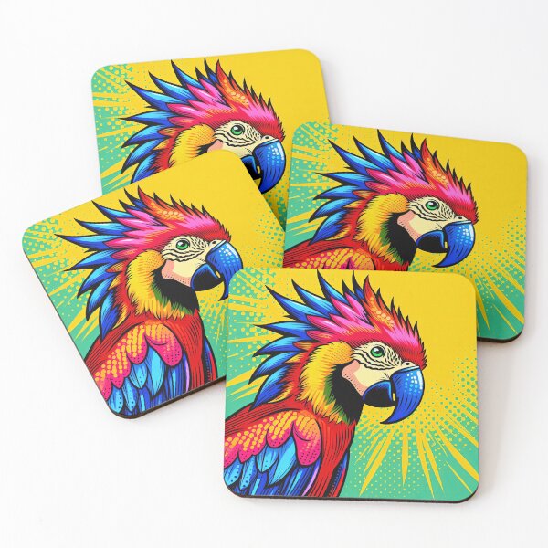 Item preview, Colorful Parrot Pop Art Style designed and sold by artofuniverse.
