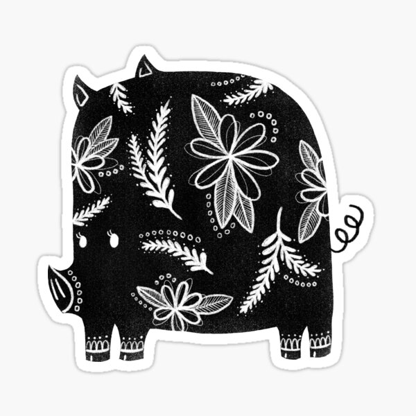 Pretty Piggy Sticker