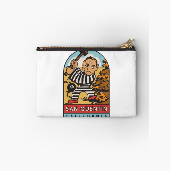 Aperçu de l'œuvre Autocollant de style vintage de San Quentin en Californie créée et vendue par Decal Mania.