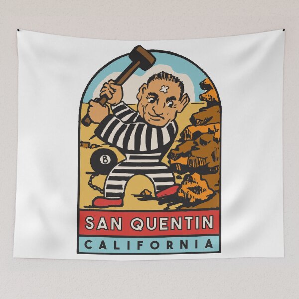 Item preview, San Quentin California Vintage Style Decal designed and sold by Decal Mania.