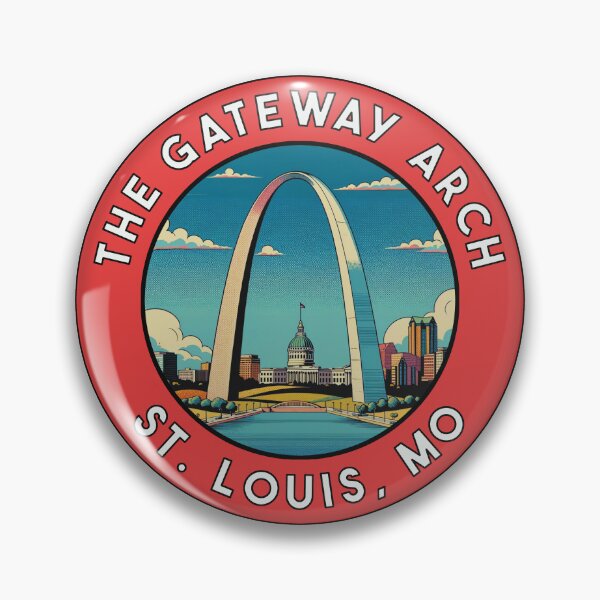 Artikelvorschau, St. Louis Gateway Arch Vintage-Stil Aufkleber entworfen und verkauft von Decal Mania.