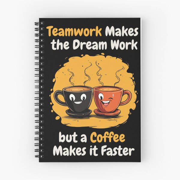 Item preview, Teamwork Coffee Boost Funny Work Meme designed and sold by memememescat.
