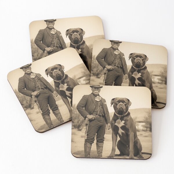 Item preview, Vintage Photo of Sheriff with Bull Mastiff designed and sold by Samuelsboro.