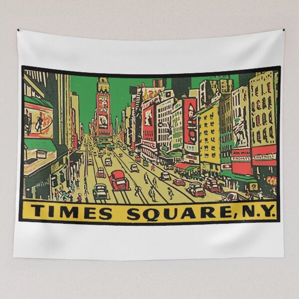 Item preview, Times Square NYC Vintage Style Decal designed and sold by Decal Mania.