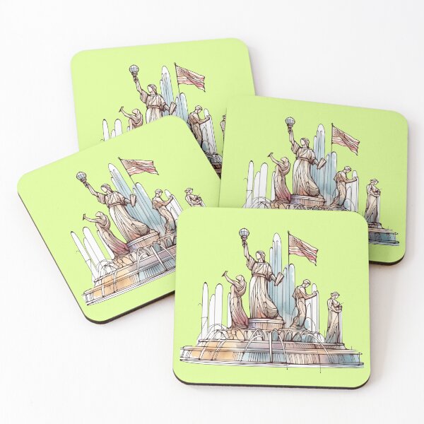 Item preview, Iconic Sculptures and Fountains 3D Sketches, designed and sold by PaintMeWorld.