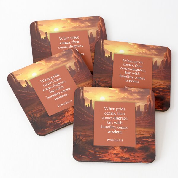 Item preview, Humility Comes Wisdom Proverbs 11:2 (The Wisdom Series) designed and sold by WideIsTheGate.