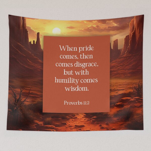 Item preview, Humility Comes Wisdom Proverbs 11:2 (The Wisdom Series) designed and sold by WideIsTheGate.