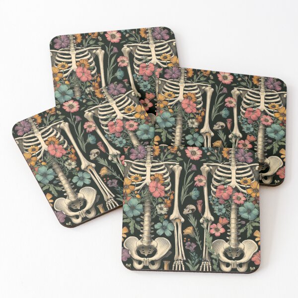 Item preview, "Lay with me" Bones and botany print designed and sold by saskye.