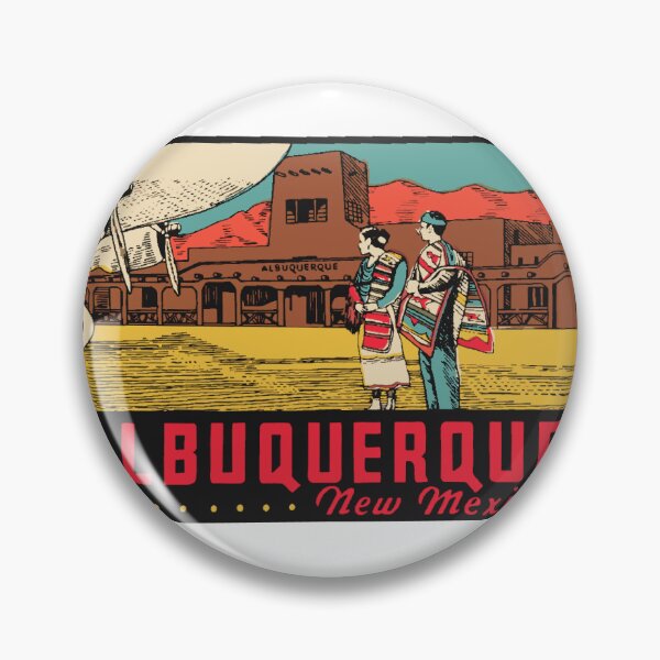 Artikelvorschau, Aufkleber im Albuquerque-Vintage-Stil entworfen und verkauft von Decal Mania.
