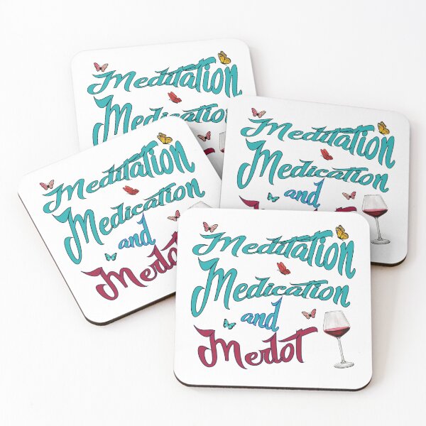 Item preview, Meditation, Medication & Merlot  designed and sold by Sqwirlgrl.