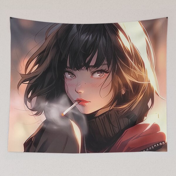 Item preview, Dark Dramatic Urban Anime Girl designed and sold by bubblegoth.