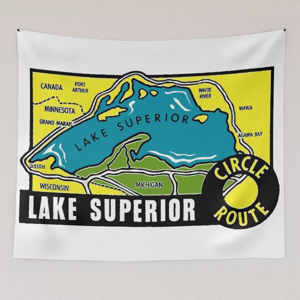 Item preview, Lake Superior Vintage Style Decal designed and sold by Decal Mania.