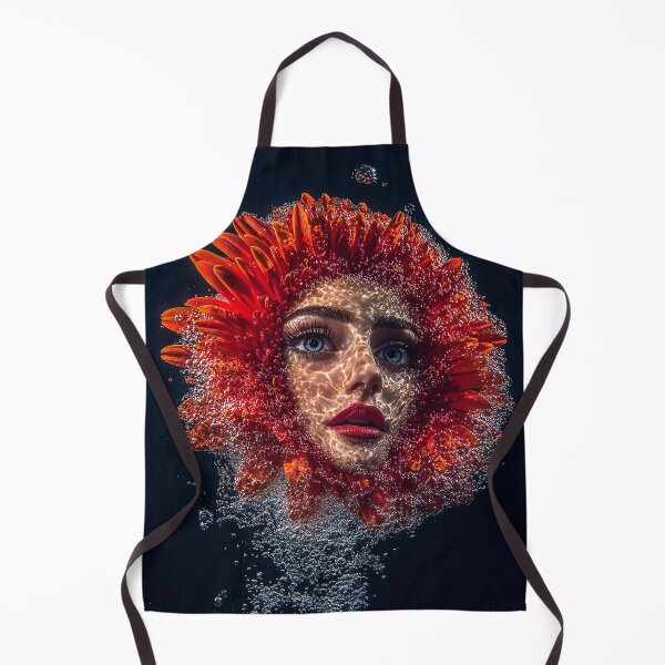 Item preview, "Attractive Woman in Flower Transparency" designed and sold by MacroArtHub.