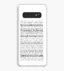 Quotes - Collection of Young Adult Book Quotes Case/Skin for Samsung Galaxy
