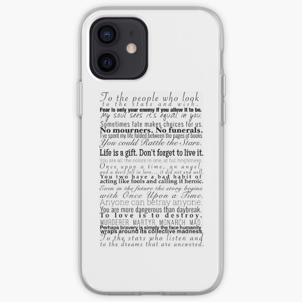 Quotes - Collection of Young Adult Book Quotes iPhone Soft Case