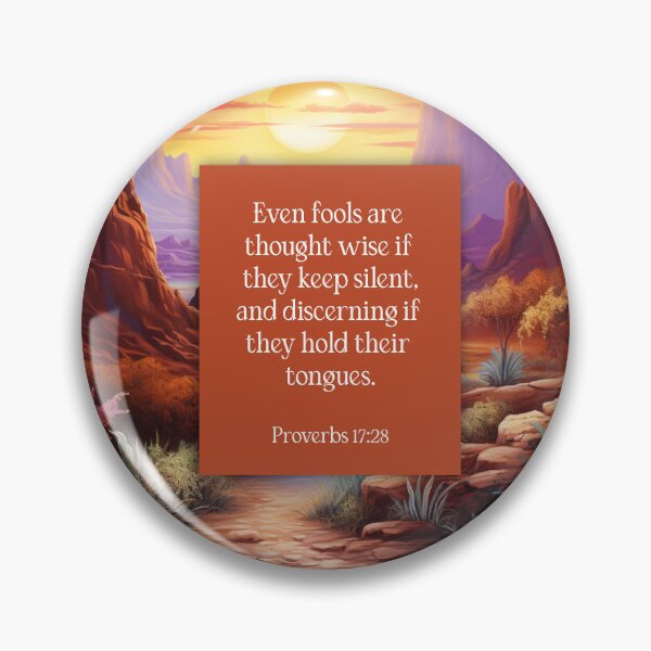Item preview, Wise if Silent Proverbs 17:28 (The Wisdom Series) designed and sold by WideIsTheGate.