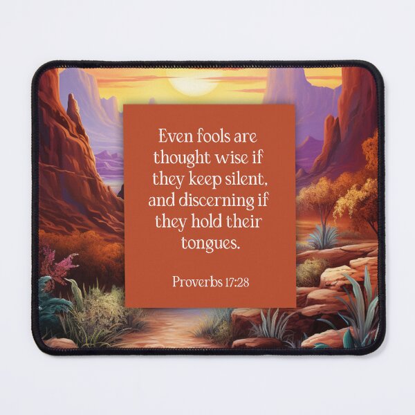 Item preview, Wise if Silent Proverbs 17:28 (The Wisdom Series) designed and sold by WideIsTheGate.