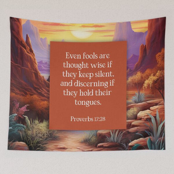 Item preview, Wise if Silent Proverbs 17:28 (The Wisdom Series) designed and sold by WideIsTheGate.