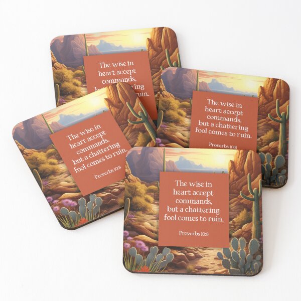 Item preview, Wise in Heart Proverbs 10:8 (The Wisdom Series) designed and sold by WideIsTheGate.