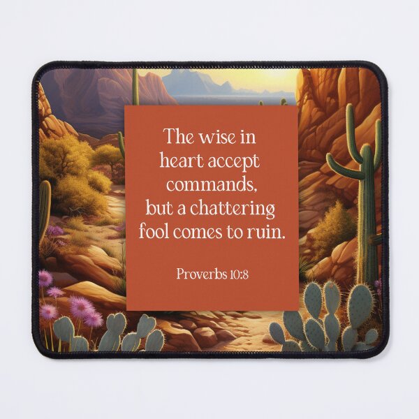 Item preview, Wise in Heart Proverbs 10:8 (The Wisdom Series) designed and sold by WideIsTheGate.