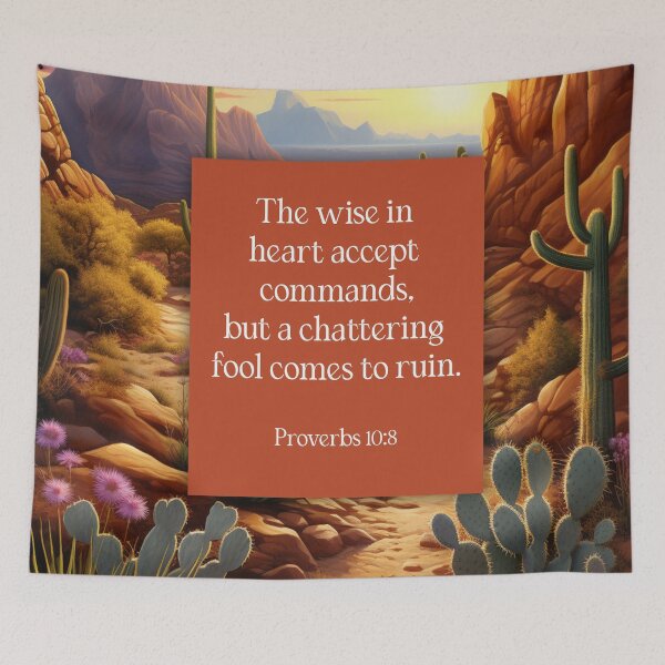 Item preview, Wise in Heart Proverbs 10:8 (The Wisdom Series) designed and sold by WideIsTheGate.