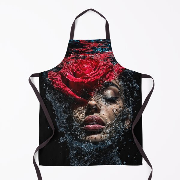 Item preview, "Surreal Rose-Woman in Water" designed and sold by MacroArtHub.