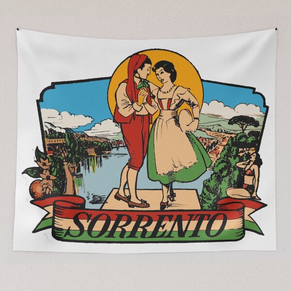 Item preview, Sorrento Italy Vintage Style Decal designed and sold by Decal Mania.