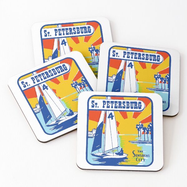 Item preview, St. Petersburg Florida Vintage Style Decal designed and sold by Decal Mania.
