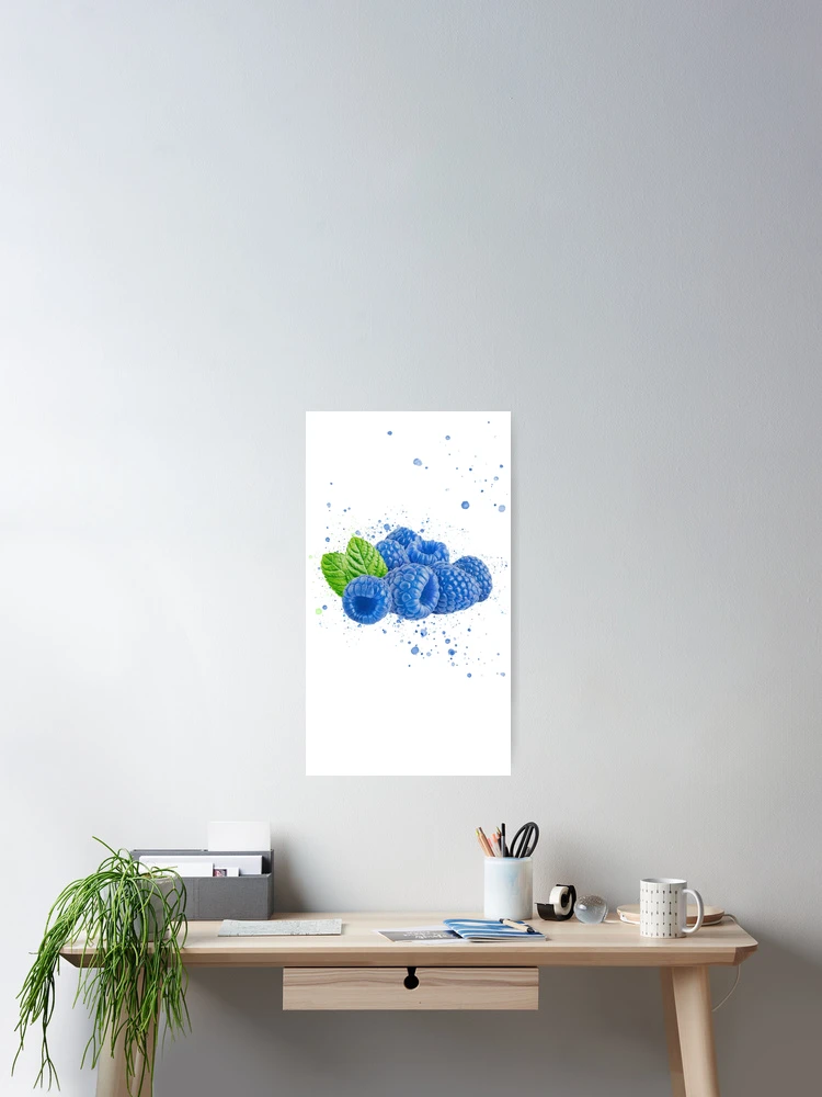 Thumbnail 2 of 3, Poster, Blue Raspberry designed and sold by FrankGremlo.