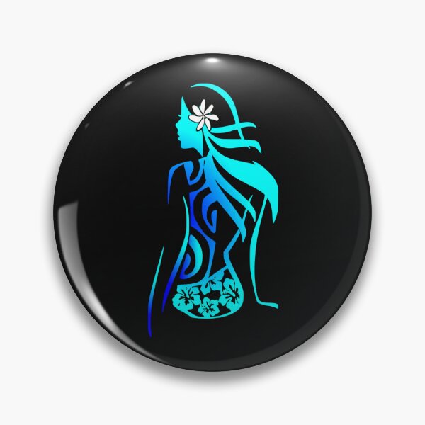 Item preview, VIRGO - Zodiac (blue - Polynesian style) designed and sold by Nesian-Tahiti.
