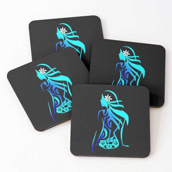 Item preview, VIRGO - Zodiac (blue - Polynesian style) designed and sold by Nesian-Tahiti.