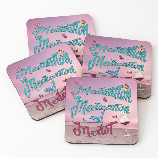 Item preview, Meditation, Medication and Merlot designed and sold by Sqwirlgrl.