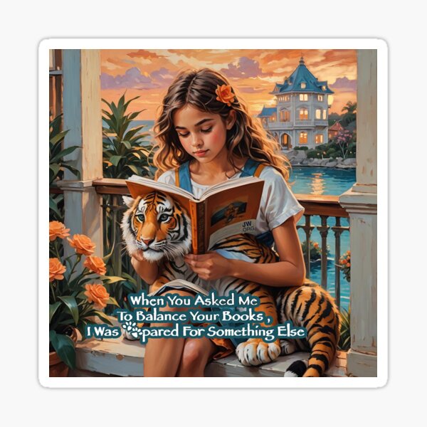 Item preview, Beach Balcony Tiger Pun Meme designed and sold by IvaRenee.