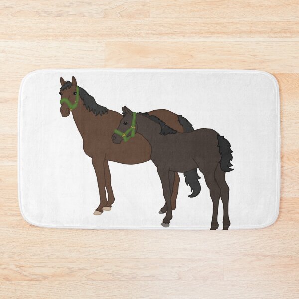 Item preview, Mare and Foal Green/Bay designed and sold by Abby Art Studio.