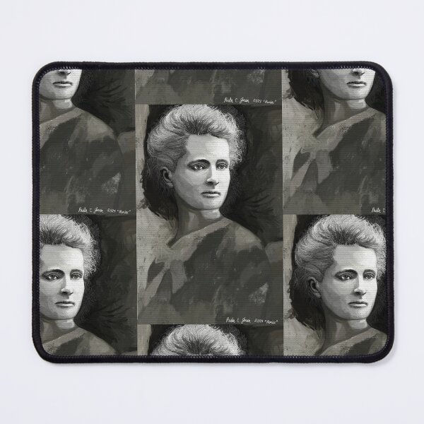 Item preview, Madame Curie by Paula C. Jensen, digital ArtRage painting remix, 2024. designed and sold by PollywogDesigns.