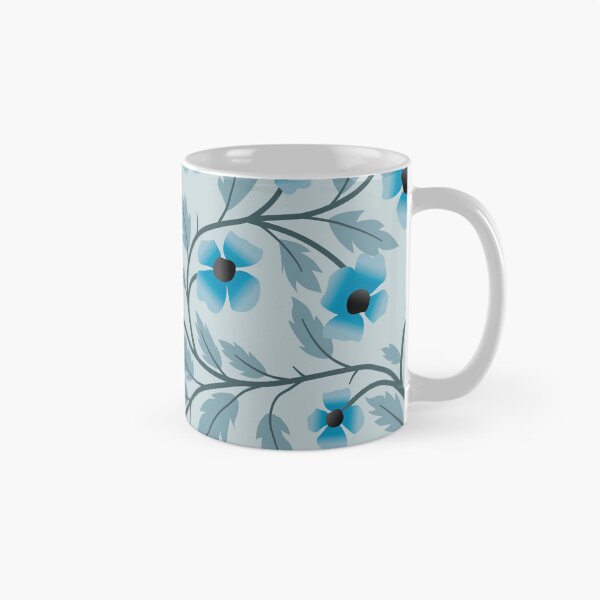 Artikelvorschau, Zartes blaues Blumenmuster entworfen und verkauft von LKL-Designs.