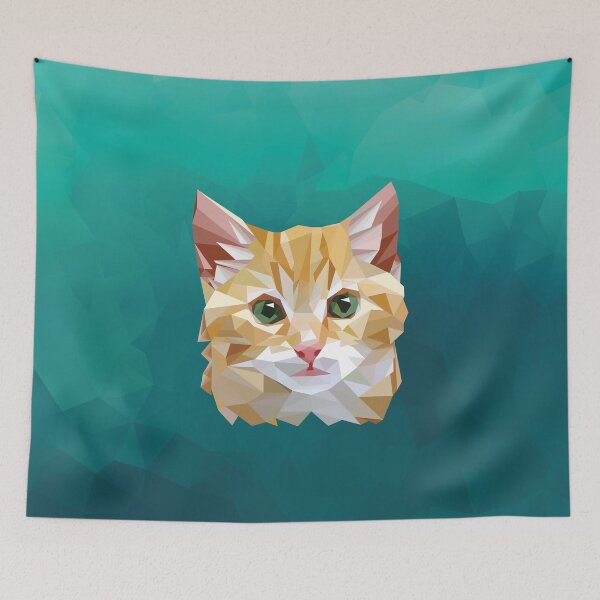 Aperçu de l'œuvre Un chat Lowpoly créée et vendue par nestorajg.