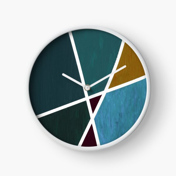 Randy - Teal Yellow Clock