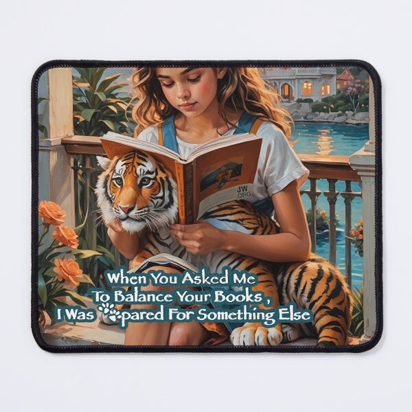 Item preview, Beach Balcony Tiger Pun Meme designed and sold by IvaRenee.