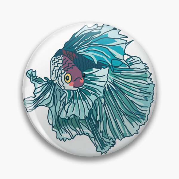 Item preview, kawaii betta fish designed and sold by Kaewtaming.