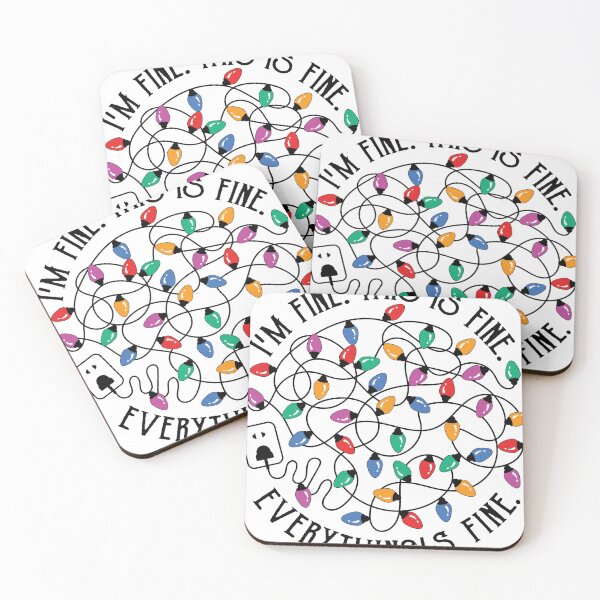 Item preview, I'm fine, this is fine, christmas lights designed and sold by SunPalmDesigns.