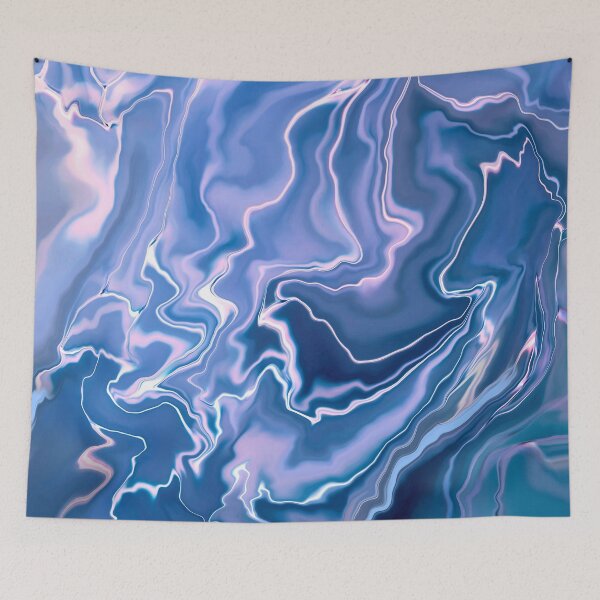 Item preview, Blue & White Rhapsody Abstract Art  designed and sold by Fantacaroo Designs.