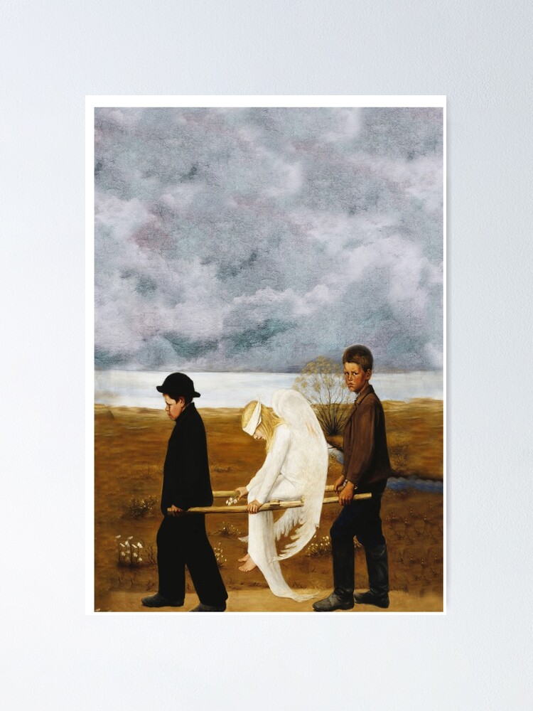 SIMBERG THE WOUNDED ANGEL Painting Canvas art Prints