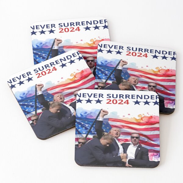 Item preview, Donald Trump 2024:Never Surrender designed and sold by DigiArt8Design.