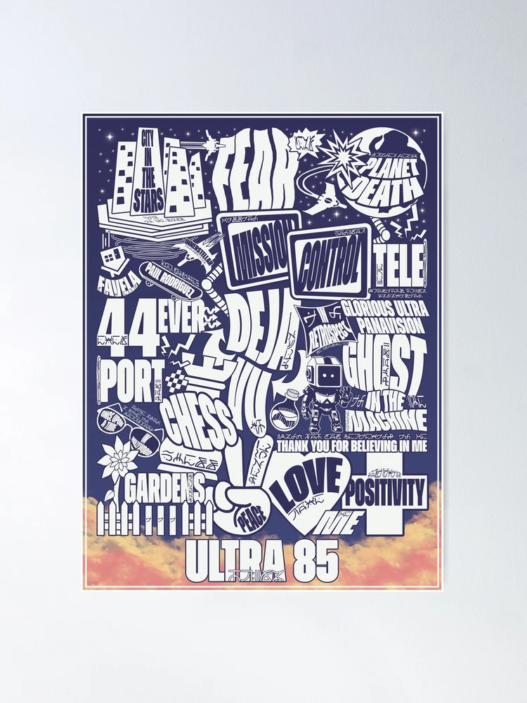 Ultra 85 Poster Alternate Art (Tracklist) - Logic