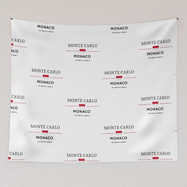 Item preview, Monte Carlo Coordinates Design | Monaco Travel Souvenir designed and sold by GemBob Creations.