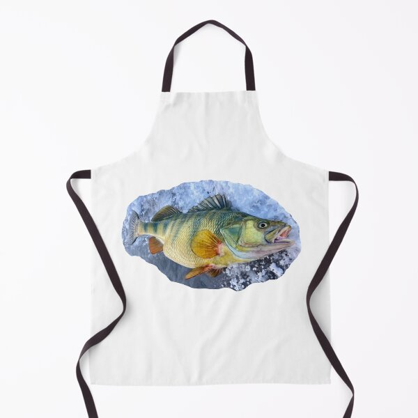 Item preview, Ice Fishing, Jumbo Yellow Perch, Original Art Acrylic designed and sold by crbtee.