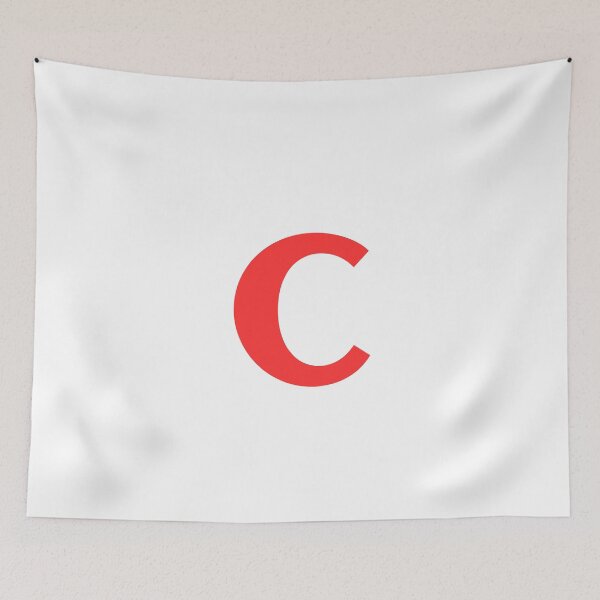 Item preview, Big Red Alphabet Letter C designed and sold by RobbiesMusic.