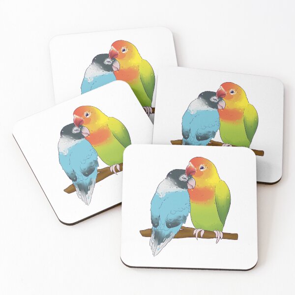 Item preview, Snuggling Lovebirds designed and sold by CrittersCorner.